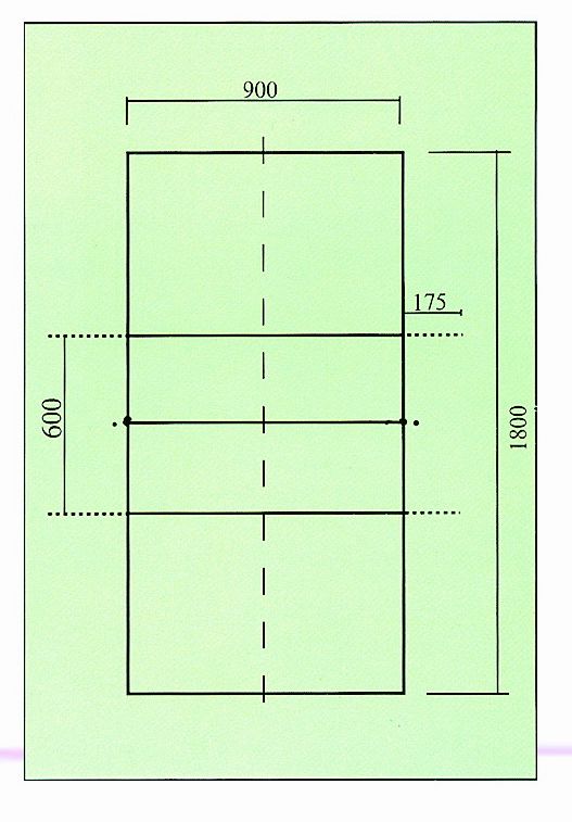 排球场地平面图